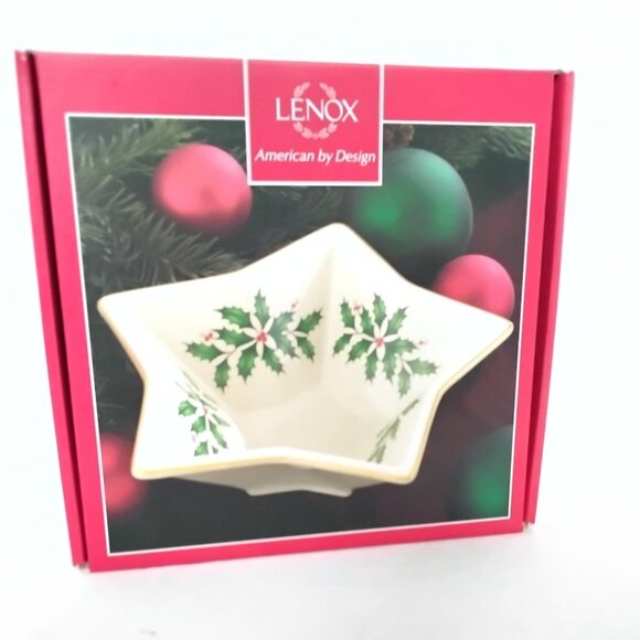 Lenox American By Design Holiday Star Bowl Collectible Christmas Gift New In Box - Picture 1 of 4